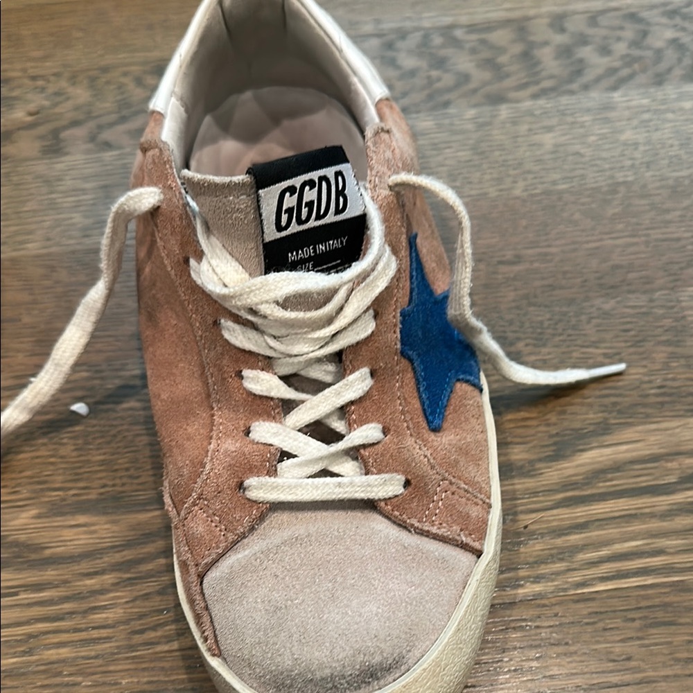 Golden Goose Blue Star Brown Sneakers with Suede Accents - Picture 7 of 7